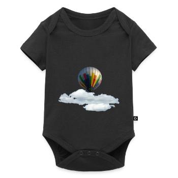 Ballon à air chaud - Body à manches courtes Premium Bébé - noir - Devant