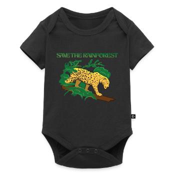 Protect the rainforest - Baby Premium short-sleeve bodysuit - black - Front