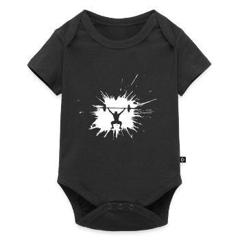 Splash weightlifter fitness - Baby Premium short-sleeve bodysuit - black - Front