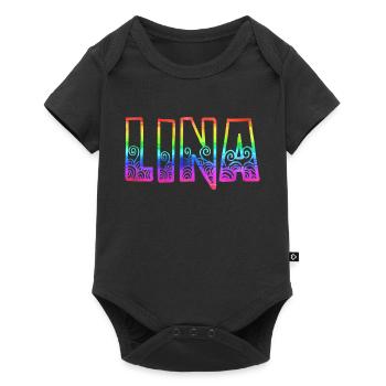 lina rs rainbow - Baby Premium short-sleeve bodysuit - black - Front
