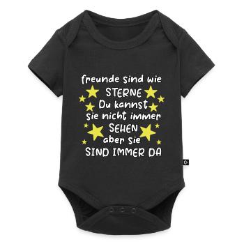 Friends are like stars friendship saying friend - Baby Premium short-sleeve bodysuit - black - Front