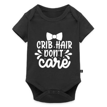 Les cheveux de berceau ne s’en soucient pas - Sweet Baby Saying - Body à manches courtes Premium Bébé - noir - Devant