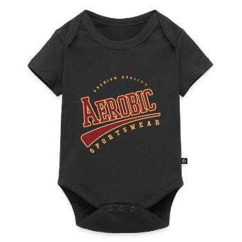 Aérobic Sports Aérobic Sport Fitness Training - Body à manches courtes Premium Bébé - noir - Devant