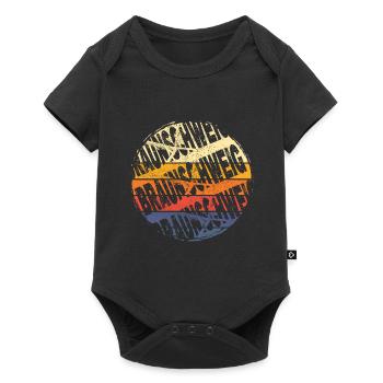 Braunschweig Allemagne Ville Vintage Rétro - Body à manches courtes Premium Bébé - noir - Devant