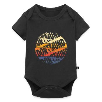 Dortmund Germany City Vintage Retro Skyline - Baby Premium short-sleeve bodysuit - black - Front