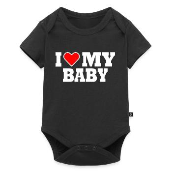 I love my baby - Baby Premium short-sleeve bodysuit - black - Front