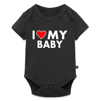I love my baby - Baby Premium short-sleeve bodysuit - black - Front