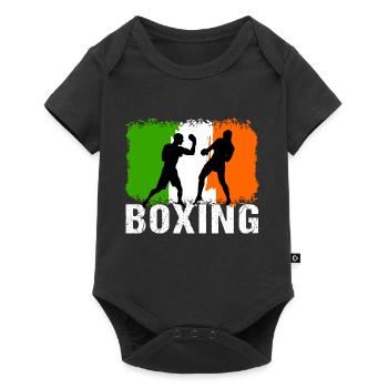 Boxe Irlande Arts Martiaux Boxeur - Body à manches courtes Premium Bébé - noir - Devant