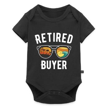 Retiree Beach Vacation Lunettes de soleil Conception graphique - Body à manches courtes Premium Bébé - noir - Devant