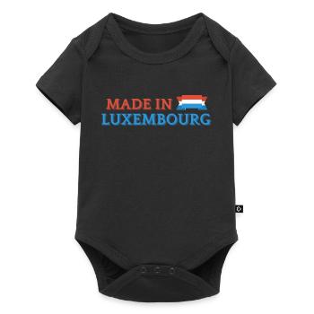 Made in Luxembourg, Luxembourg pride - Baby Premium short-sleeve bodysuit - black - Front