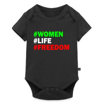 Women life freedom - Body à manches courtes Premium Bébé - noir - Devant