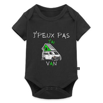 j'peux pas j'ai van - Body à manches courtes Premium Bébé - noir - Devant