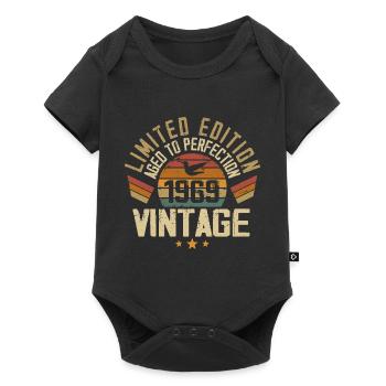 Vintage 1969 Retro 1969 Birthday Gift - Baby Premium short-sleeve bodysuit - black - Front