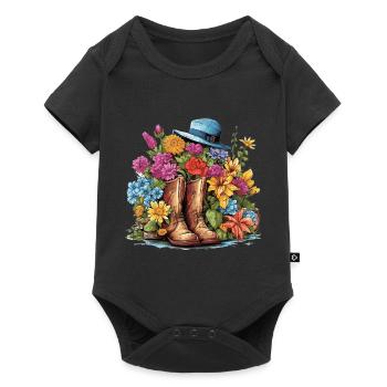 A garden lover's delight - Baby Premium short-sleeve bodysuit - black - Front