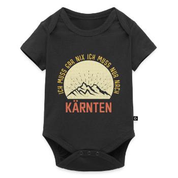 I just have to go to Carinthia, Mountains, Austria - Baby Premium short-sleeve bodysuit - black - Front