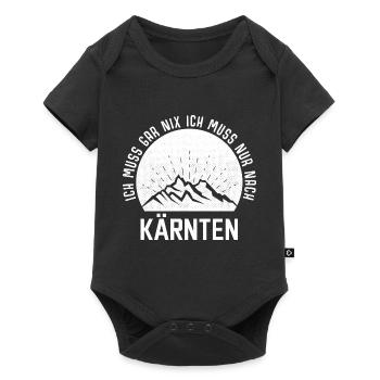 Je n’ai qu’à aller en Carinthie, dans les montagnes, en Autriche - Body à manches courtes Premium Bébé - noir - Devant