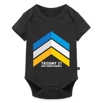 Down Syndrome Three Chromosome Arrows Awareness - Baby Premium short-sleeve bodysuit - black - Front