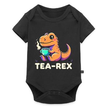 TEA-REX - Thé de dinosaure - Body à manches courtes Premium Bébé - noir - Devant