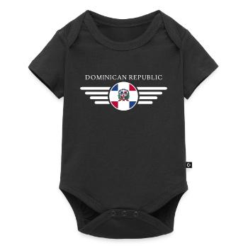 I Love Dominican Republic Design T-Shirt - Baby Premium short-sleeve bodysuit - black - Front