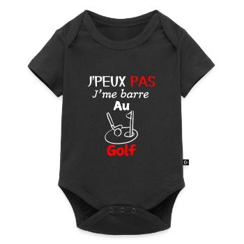 Passion Golf – I'm Out for Golf - Baby Premium short-sleeve bodysuit - black - Front