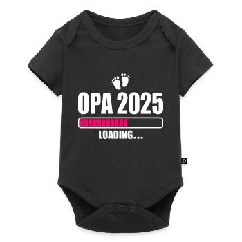 Opa 2025 - Baby Premium Kurzarmbody - Schwarz - Vorne