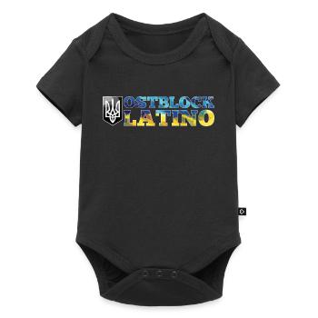 Ostblock Latino Ukrainer Ukraine Geschenk - Baby Premium Kurzarmbody - Schwarz - Vorne