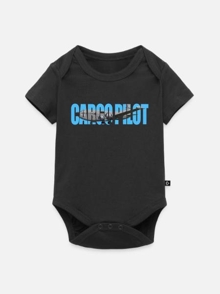 Cargo pilot C-124C - Baby Premium Kurzarmbody - Schwarz