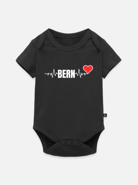 Ein Herz für Bern - Baby Premium Kurzarmbody - Schwarz