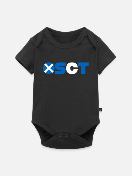 Schottland - Baby Premium Kurzarmbody - Schwarz