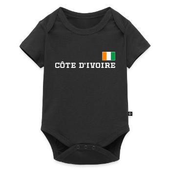 Ivory Coast Pride Cote D'Ivoire Heritage Elephant - Body à manches courtes Premium Bébé - noir - Devant