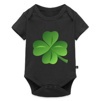 shamrock lucky shamrock luck four leaf clover18 - Baby Premium short-sleeve bodysuit - black - Front