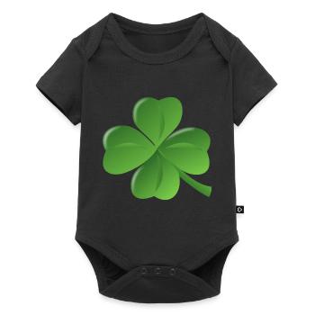 shamrock lucky shamrock luck four leaf clover8 - Baby Premium short-sleeve bodysuit - black - Front