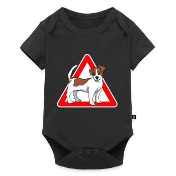 Jack Russell Terrier dog - Baby Premium short-sleeve bodysuit - black - Front