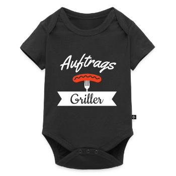 Auftrags Griller - Baby Premium Kurzarmbody - Schwarz - Vorne