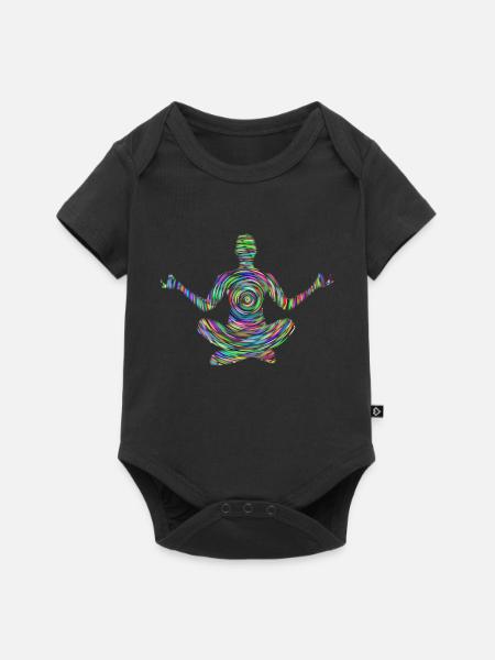 Yoga Men - Baby Premium short-sleeve bodysuit - black