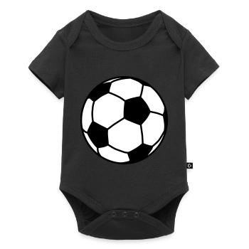 football / ball 2c - Body à manches courtes Premium Bébé - noir - Devant