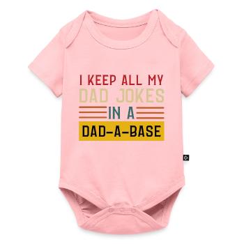 BLAGUES DE PAPA - Body à manches courtes Premium Bébé - rose - Devant