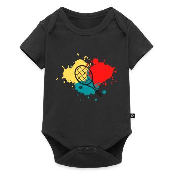 Tennis Tennis Tennis Rackets - Baby Premium short-sleeve bodysuit - black - Front