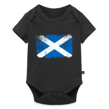 Drapeau de l’Écosse - Body à manches courtes Premium Bébé - noir - Devant