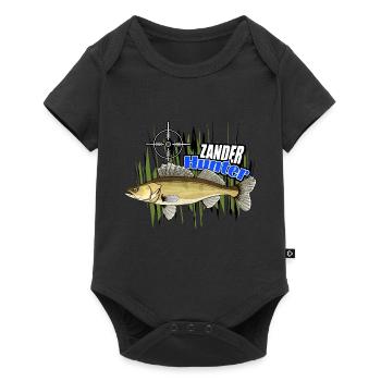 Chasseur de doré jaune - Body à manches courtes Premium Bébé - noir - Devant