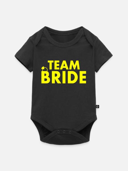 Team bride - Baby Premium Kurzarmbody - Schwarz