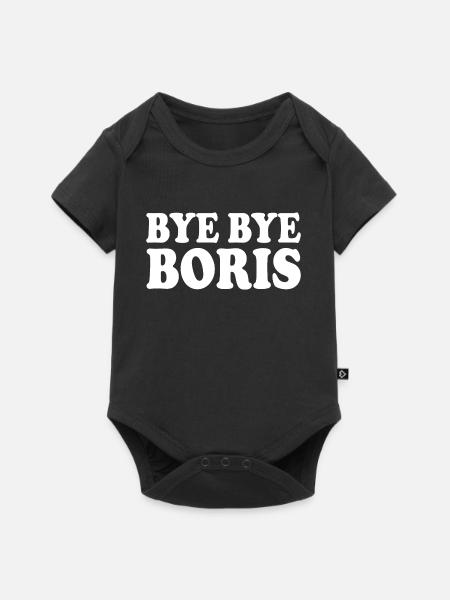 Bye bye boris - Baby Premium Kurzarmbody - Schwarz