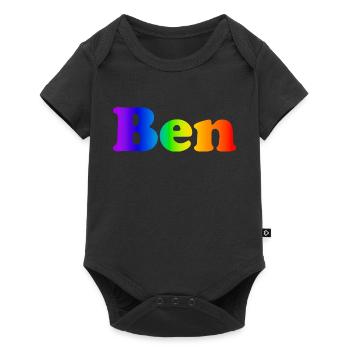 Ben - Baby Premium short-sleeve bodysuit - black - Front
