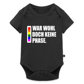 war wohl doch keine phase - Baby Premium Kurzarmbody - Schwarz - Vorne