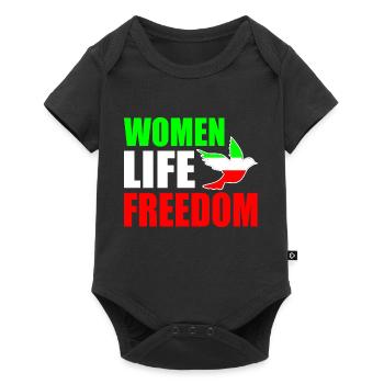 Women life freedom - Body à manches courtes Premium Bébé - noir - Devant