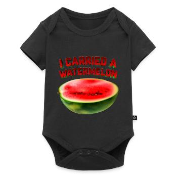 I Carried A Watermelon - Baby Premium short-sleeve bodysuit - black - Front