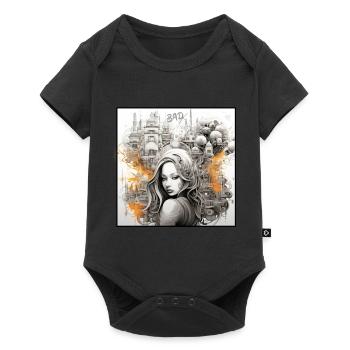 BadX Art Kunst City Femme Design - Body à manches courtes Premium Bébé - noir - Devant