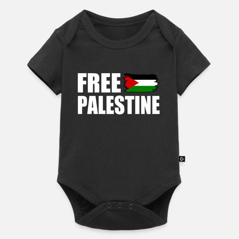Free palestine - Body à manches courtes Premium Bébé - noir