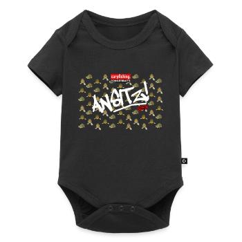 Kreative Karpfenangel-Geschenkideen - Baby Premium Kurzarmbody - Schwarz - Vorne