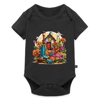 A garden lover's delight - Baby Premium short-sleeve bodysuit - black - Front